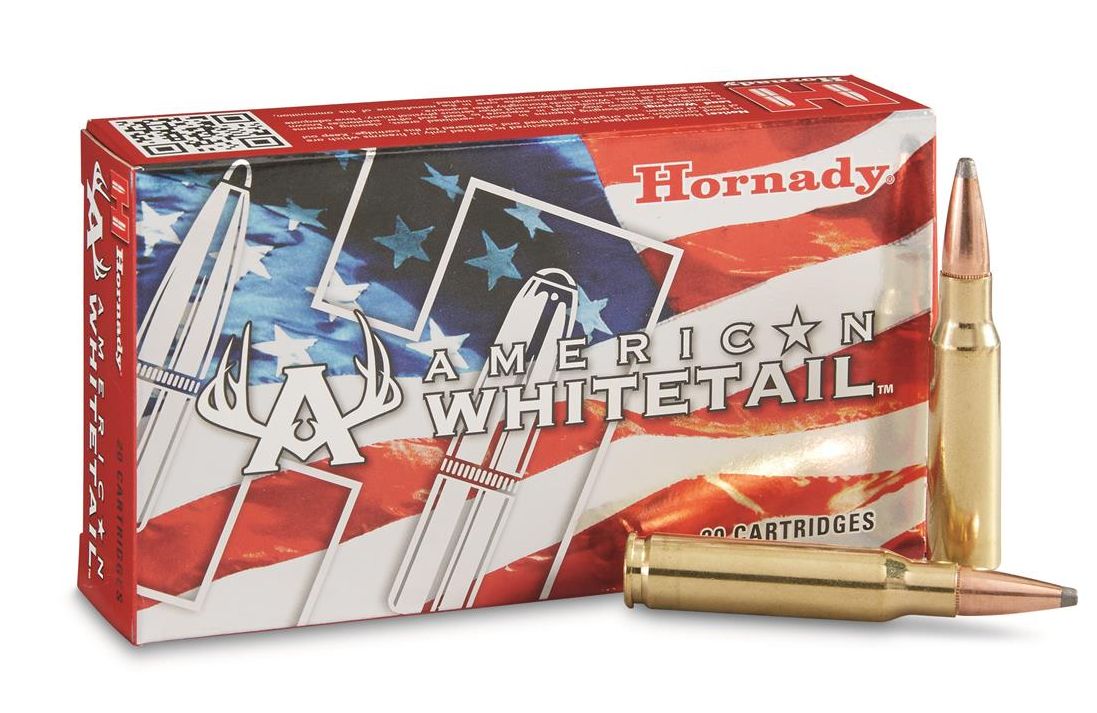 Hornady American Whitetail 308 WIN 165grHornady Interlock 20rd box - Brass Casing