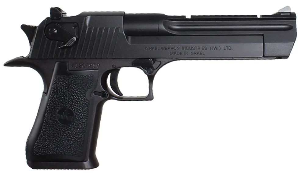 Magnum Research Desert Eagle .44 Mag 6" Black, CA Approved - 8+1 Rounds | 6" Barrel | Polymer Grips | Blue/Black | 3-Dot Sights