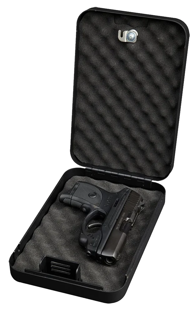 Bulldog Personal Vault- Key Lock, 18ga Steel, Black, TSA approved - Black Color | Key Entry
