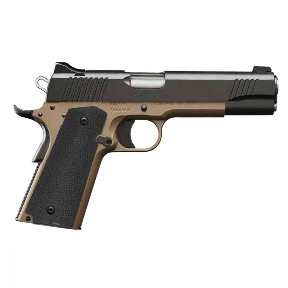 Kimber Custom LW .45 ACP Semi Auto Pistol - 8+1 Rounds | 5" Barrel | Blue/Black | 3-Dot Sights