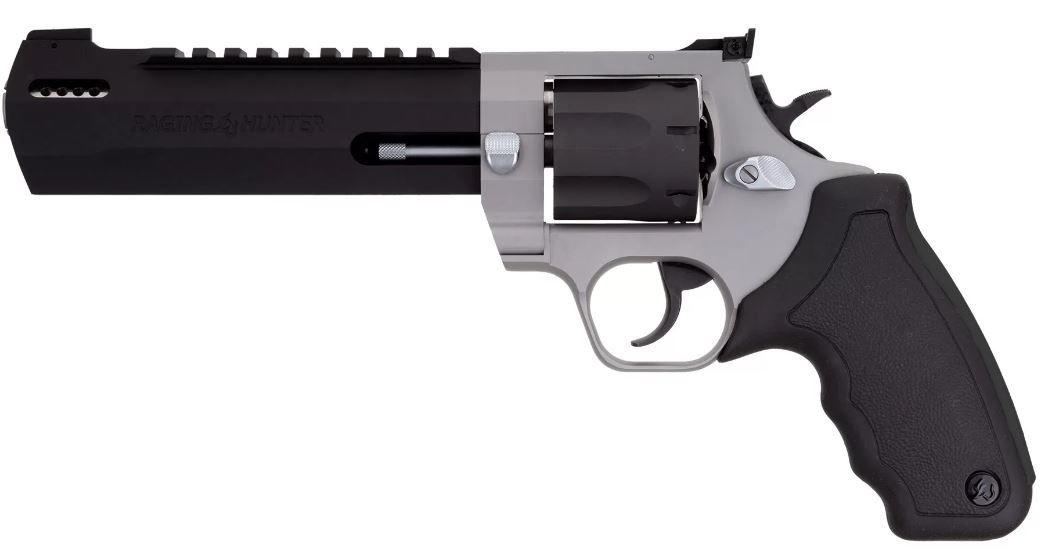 Taurus Raging Hunter 357 Magnum 6.75" Two-Tone Finish 7 Shot - 7 Rounds | 6.75" Barrel | Rubber Grips | Two-Tone | 3-Dot Sights