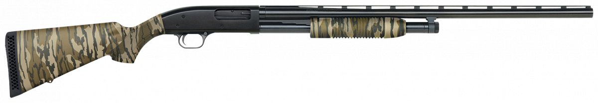 Maverick 88 All Purpose Mossy Oak Bottomland 12 Gauge Shotgun - 5+1 Rounds | 28" Barrel | 3" Chamber | Mossy Oak Stock | Synthetic | Blue/Black