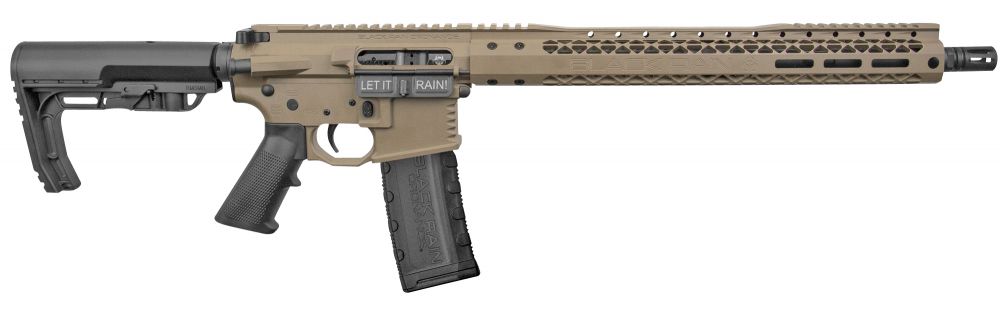 Black Rain Ordnance Billet MFT Minimalist 223 Remington/5.56 NATO AR15 Semi Auto Rifle, 16" Barrel, Flat Dark Earth, 30 Rounds - 30+1 Rounds | 16" Barrel | MFT Minimalist Stock | Synthetic | FDE/Tan