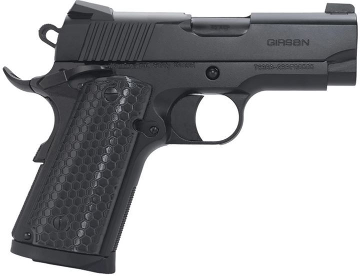 Girsan 1911, .45 ACP, 3.4" barrel, Black, 6 Rounds - 6+1 Rounds