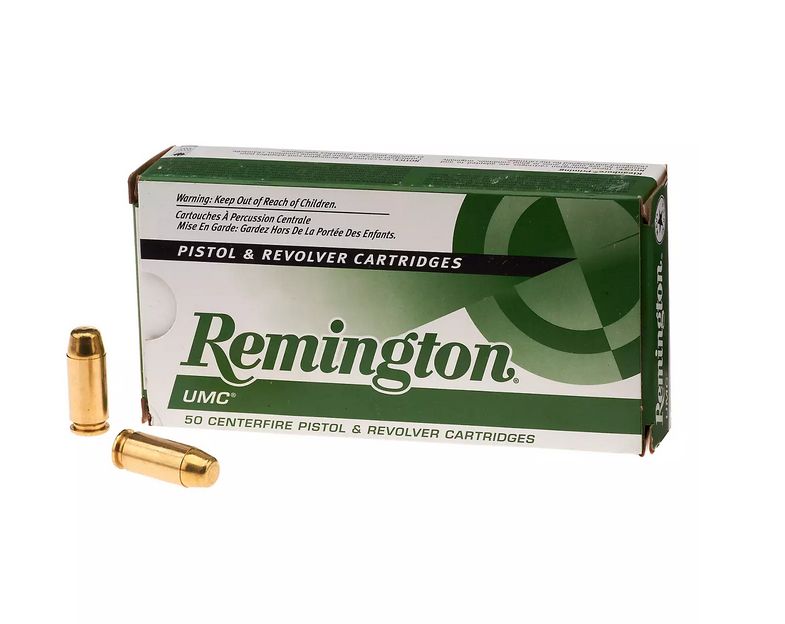 Remington 40 Smith & Wesson 180 Grain Flat Nose Enclosed Bas - Brass Casing