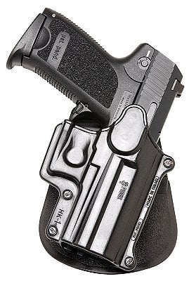 Fobus Standard Belt Paddle HK USP Compact 9/40/45 S&W Plastic Black - Black Color | Plastic Material | Paddle Holster Type