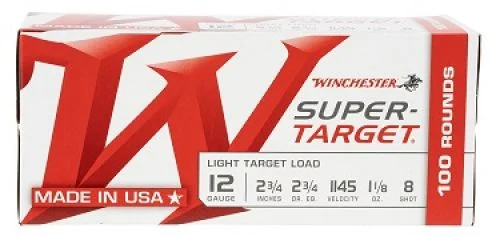 Super-Target Light Target Value Pack 12 Gauge 2.75" 1 1/8oz 8 Shot 100/Box
