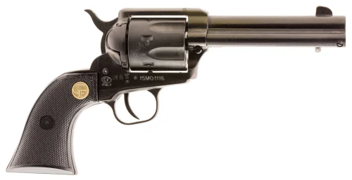 Chiappa SAA 1873 Black/Blued 22 Long Rifle Revolver - 6 Rounds | 4.75" Barrel | Polymer Grips | Blue/Black