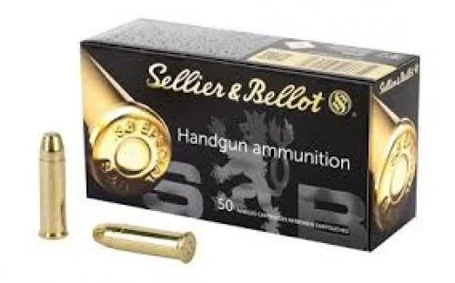 SELLIER & BELLOT 38 Spl Full Metal Jacket 158 GR 50rd box - Brass Casing