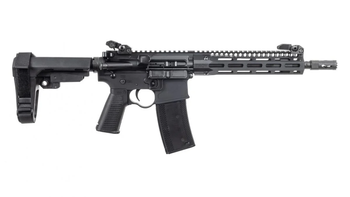 Troy Industries M4 5.56 NATO Semi Auto Pistol - 30 Rounds | 10" Barrel | Black