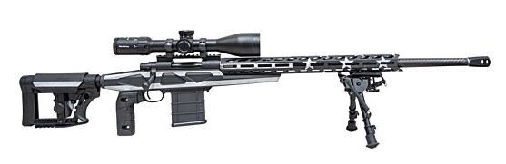 Howa Flag Chassis .308Win Black Flag - Threaded Barrel w/Scope - 10 Rounds | 24" Barrel | Black Stock | Synthetic