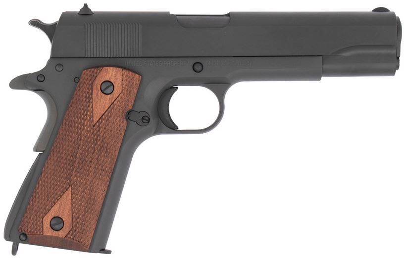 Tisas 1911A1 US Army WWII .45 ACP Manganese Phosphate Finish 7+1 - 7+1 Rounds | 5" Barrel | Wood Grips