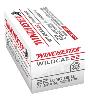 Wildcat .22 Long Rifle 40 Grain Lead Round Nose 50rds - Brass Casing