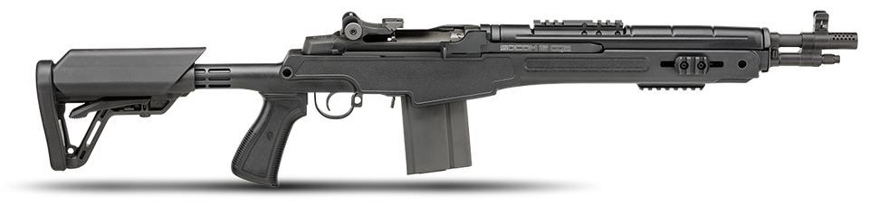 Springfield Armory M1A SOCOM 16 CQB Semi Auto Rifle .308 Win/7.62mm NATO- 10+1 Rounds | 16.25" Barrel | Adjustable Stock | Synthetic | Blue/Black