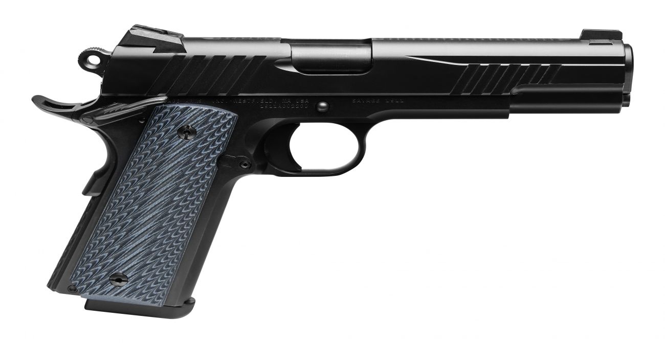 Savage Government 1911 .45 ACP Semi-Auto Handgun - 8+1 Rounds | 5" Barrel | Blue/Black | Night Sights