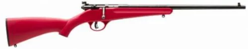 Savage Arms Rascal Youth Red 22 Long Rifle Bolt Action Rifle - 1 Round | 16.13" Barrel | Fixed Stock | Synthetic