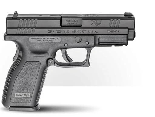 Springfield Armory XD Service Defender Legacy CA Compliant 9mm Pistol - 10+1 Rounds | 4" Barrel | Blue/Black