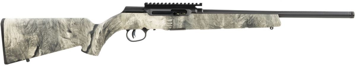 Savage Arms A22 FVSR Overwatch 16.5" 22 Long Rifle Semi Auto Rifle - 10+1 Rounds | 16.5" Barrel | Mossy Oak Stock | Synthetic | Blue/Black