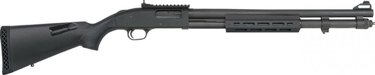 Mossberg & Sons 590A1 M-Lok 12GA 20" - 8+1 Rounds | 20" Barrel | 3" Chamber | Black Synthetic Stock | Synthetic | Blue/Black