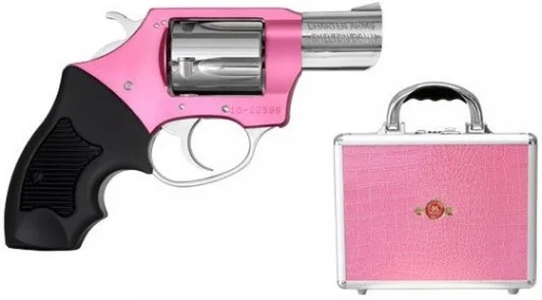 Charter Arms Chic Lady Pink 38 Special Revolver - 5 Rounds | 2" Barrel | Polymer Grips | Stainless/Silver | 3-Dot Sights