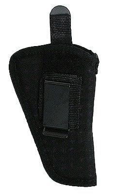 Uncle Mike's Gun Mate Black Synthetic Hip Up to 4" Barrel Large Frame Pistol Ambidextrous Hand - Black Color | Up to 4" Barrel Large Frame Pistol Gun Mod | Synthetic Material | Textured Model | Belt Loop Type