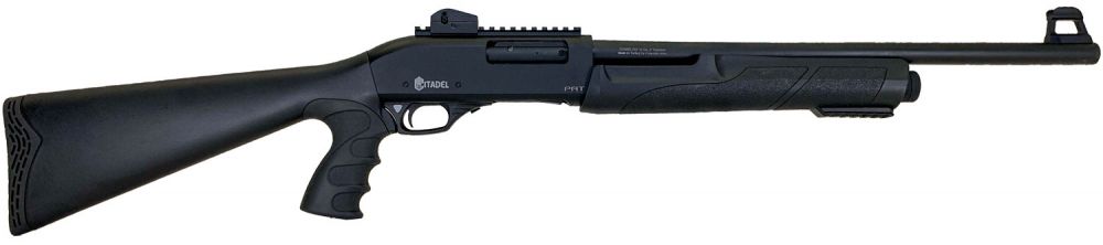 Legacy Sports Citadel CDA-12 Force 12 Gauge Pump Shotgun - 3+1 Rounds | 20" Barrel | 3" Chamber | Black Synthetic Stock | Synthetic | Blue/Black