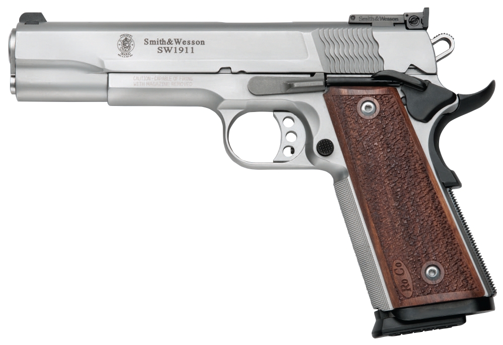 Smith & Wesson SW1911 PRO 9MM 5 AS/BB STAINLESS - 10+1 Rounds | 5" Barrel | Stainless/Silver