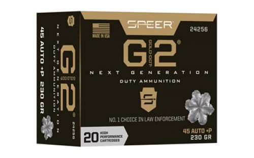 Speer Ammo Gold Dot G2 45 ACP +P 230 gr G2 20 Bx/ 10 Cs - Brass Casing