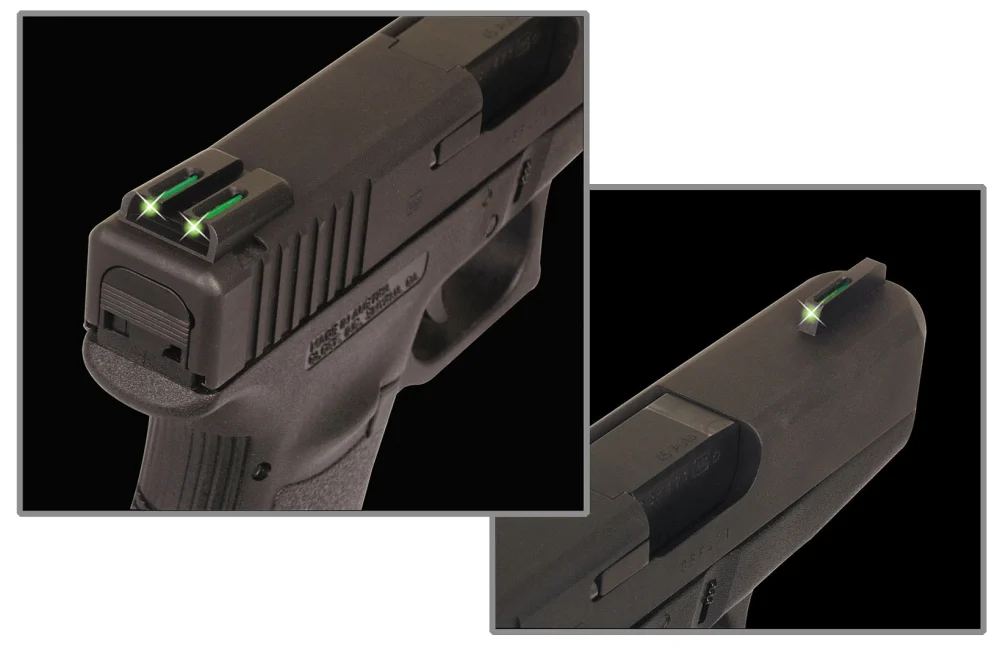 TruGlo TFO Square High Set for Glock 20,21,25,29-32,37,40,41 Fiber Optic Handgun Sight