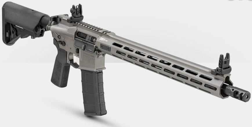Springfield Armory SAINT Victor 5.56 16" Tungsten Gray Cerakote, B5 Stock 30+1 - 30+1 Rounds | 16" Barrel | Black Stock | Synthetic | Gray
