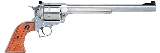 Ruger Super Blackhawk Stainless 10.5" 44mag Revolver - 6 Rounds | 10.5" Barrel | Wood Grips | Stainless/Silver | Adjustable Sights