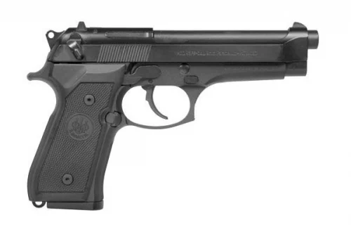 Beretta 92FS 10rd Blue/Black 4.9" 9mm Pistol - 10+1 Rounds | 4.9" Barrel | Polymer Grips | Blue/Black | 3-Dot Sights