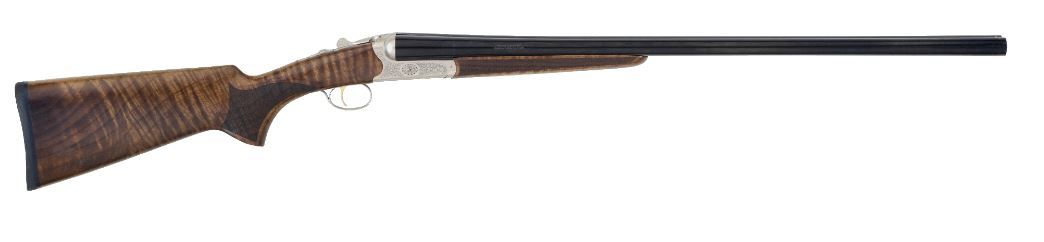 Tristar Arms Bristol SxS Silver/Walnut 12 Gauge Shotgun - 2 Rounds | 28" Barrel | 3" Chamber | Walnut Stock | Wood | Blue/Black