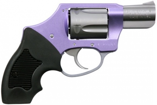 Charter Arms Undercover Lite Lavender Lady Concealed Hammer 38 Special Revolver - 5 Rounds | 2" Barrel | Polymer Grips | Stainless/Silver | 3-Dot Sights
