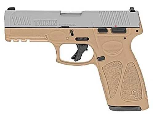 Taurus G3 9mm Luger 4" 15+1 Tan Matte Stainless Steel Slide Tan Polymer Grip - 15+1 Rounds