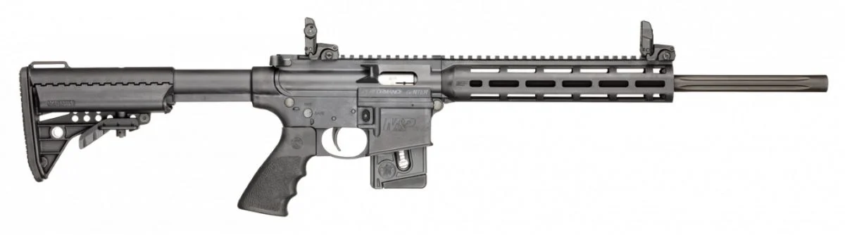 Smith & Wesson M&P15-22 Performance Center Sport Compliant 22 Long Rifle Semi Auto Rifle - 10 Rounds | 18" Barrel | Fixed Stock | Synthetic | Blue/Black