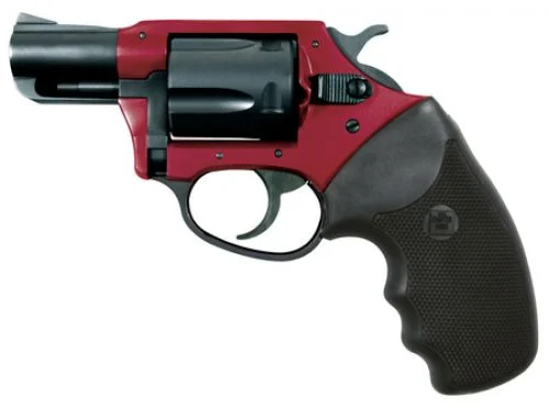 Charter Arms Undercover Lite Red/Black 38 Special Revolver - 5 Rounds | 2" Barrel | Polymer Grips | Stainless/Silver | 3-Dot Sights