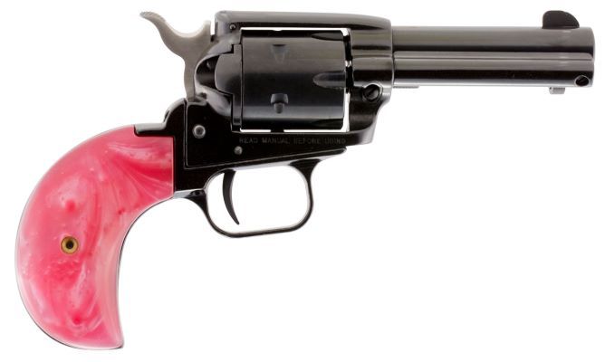 Heritage Manufacturing Rough Rider Pink Pearl 3.75" 22 Long Rifle / 22 Magnum / 22 WMR Revolver - 6 Rounds | 3.75" Barrel | 3-Dot Sights