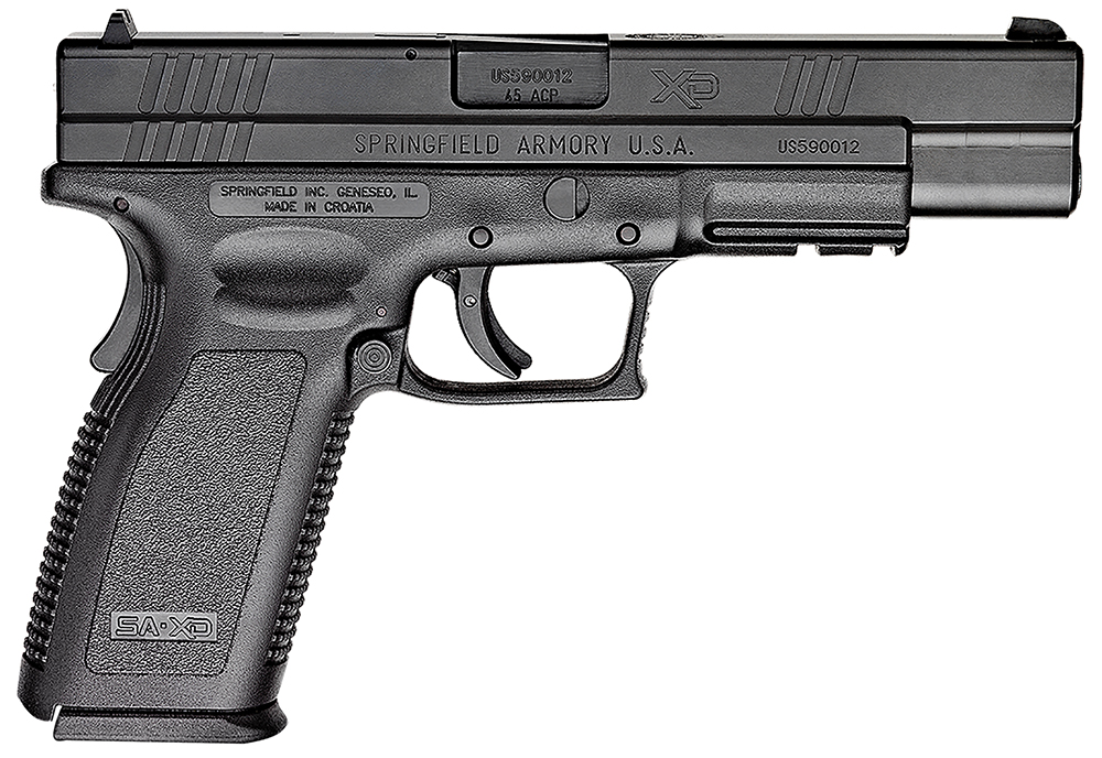 Springfield Armory XD Tactical 45 ACP Semi Auto Pistol - 10+1 Rounds | 5" Barrel | Polymer Grips | Blue/Black | 3-Dot Sights
