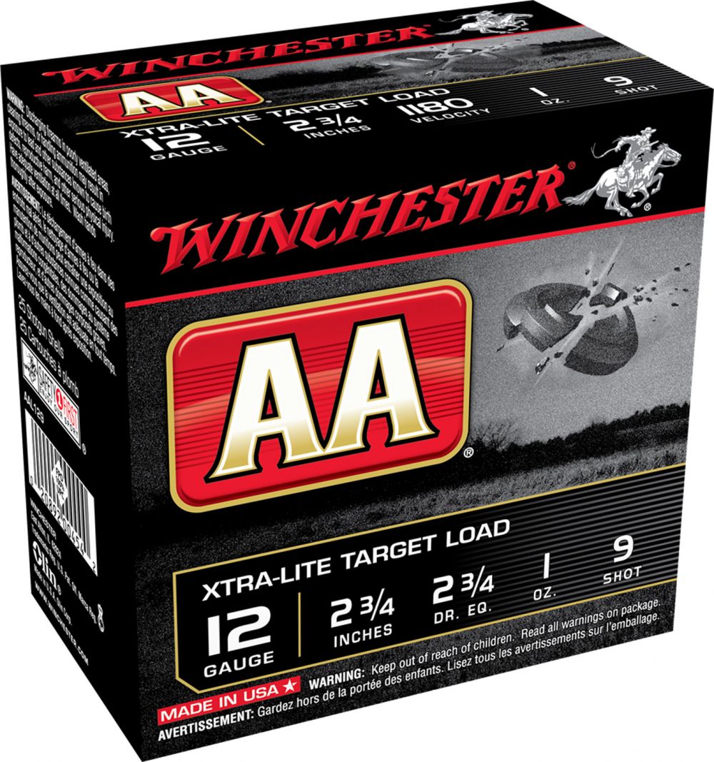 Winchester Ammo AA Xtra-Lite12 Gauge 2.75" 1 oz 9 Shot 25 Bx/ 10 Cs