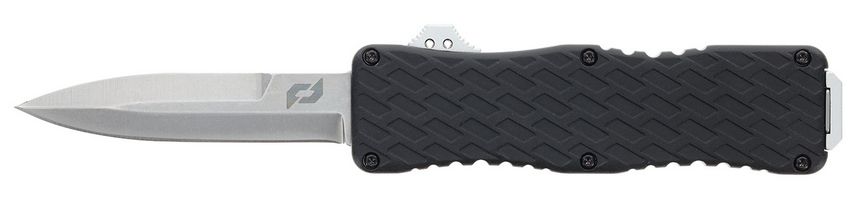 Schrade Uproar D/A OTF Bayonet Plain Satin D2 Steel Blade 4.25" Aluminum Handle