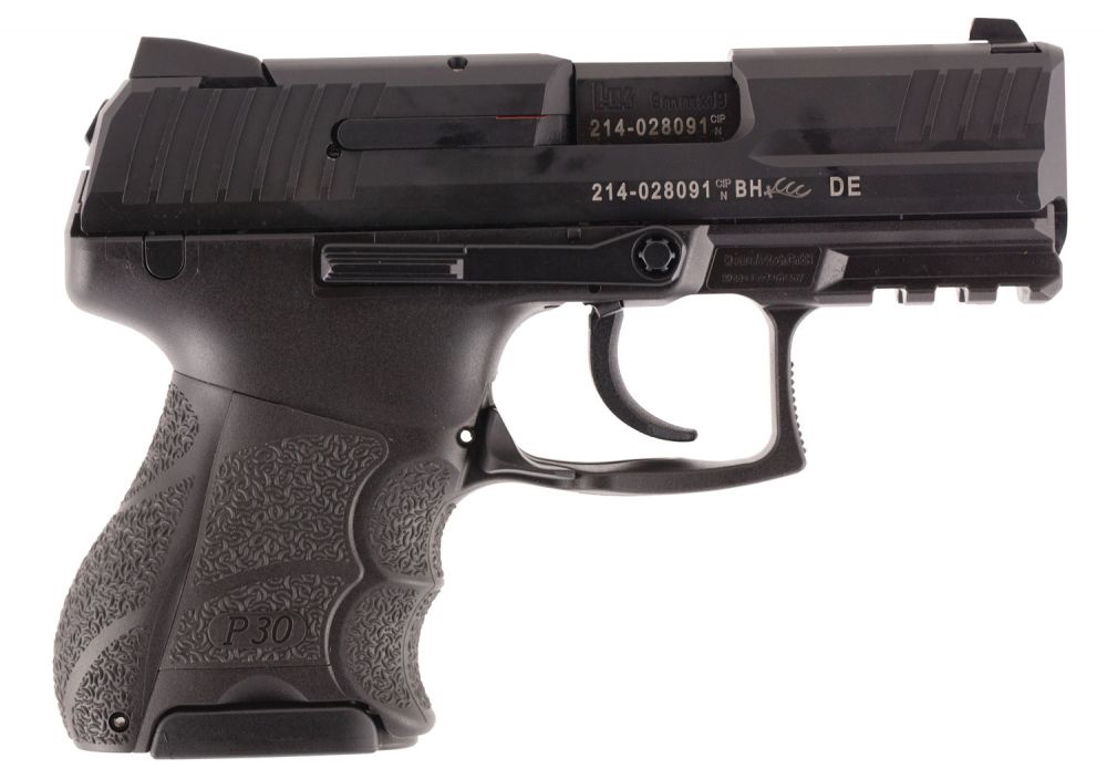 Heckler & Koch H&K P30SK V1 Lite LEM 9mm Luger 3.27" 10+1 (2) Black Black Steel Slide Black Interchangeable Backstrap Grip - 10+1 Rounds | 3.27" Barrel | Polymer Grips | Blue/Black | 3-Dot Sights