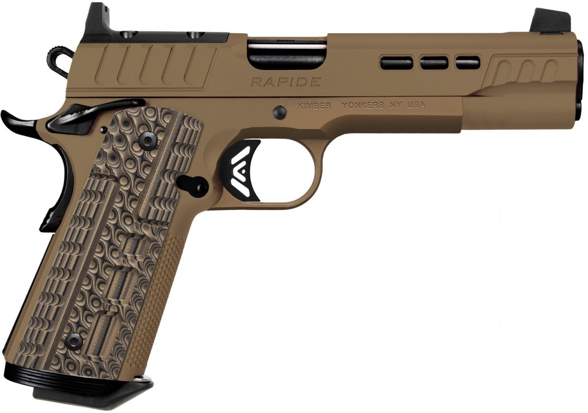 KIMBER RAPIDE Flat Dark Earth OR 38 SUPER 5" 1-9RD MAG
