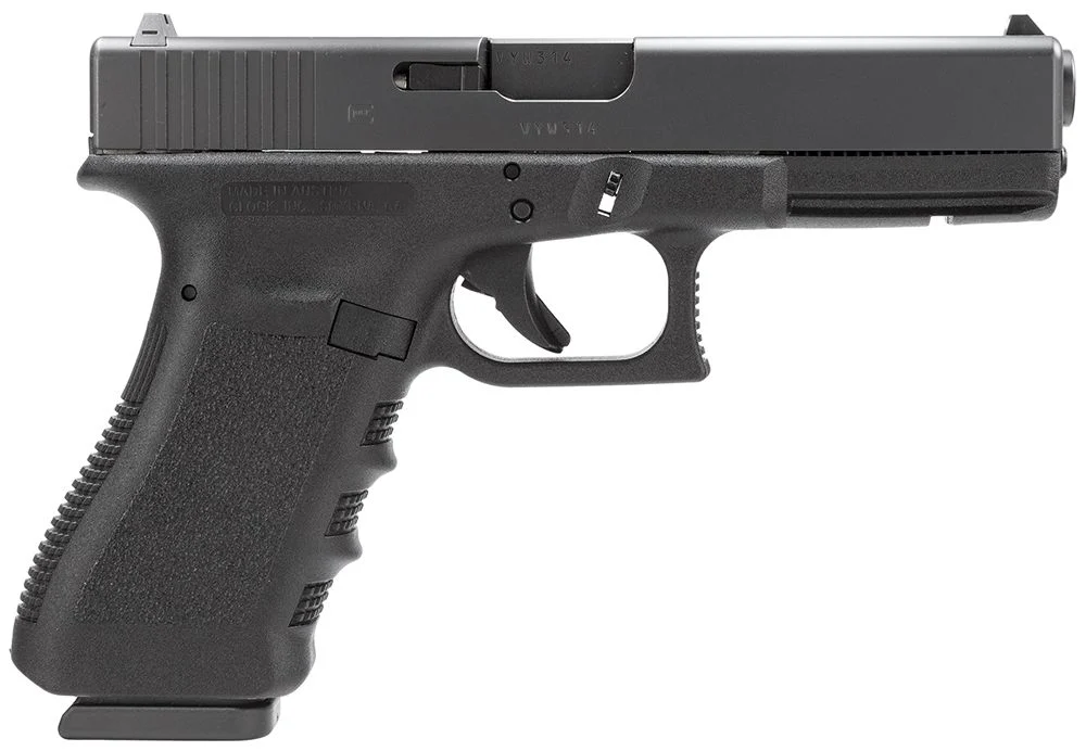 Glock G22 Gen3 CA Compliant 40 S&W Pistol - 10+1 Rounds | 4.49" Barrel | Polymer Grips | Blue/Black | Glock Fixed Rear Sights