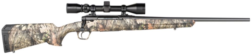 Savage Arms Axis XP Compact Mossy Oak Break-Up 6.5mm Creedmoor Bolt Action Rifle - 4+1 Rounds | 20" Barrel | Mossy Oak Break-Up Stock | Synthetic | Blue/Black