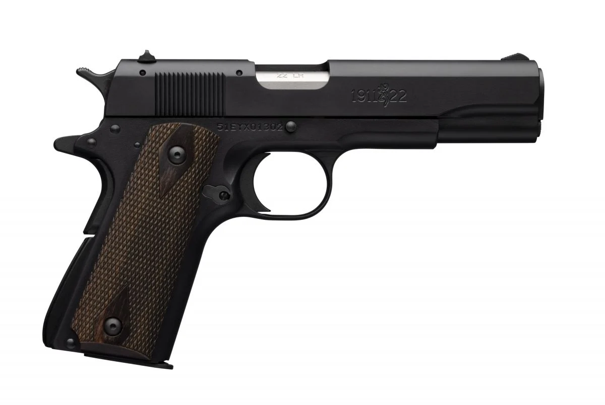 Browning 1911-22 A1 .22 LR Semi Auto Pistol - 10+1 Rounds | 4.25" Barrel | Blue/Black | 3-Dot Sights