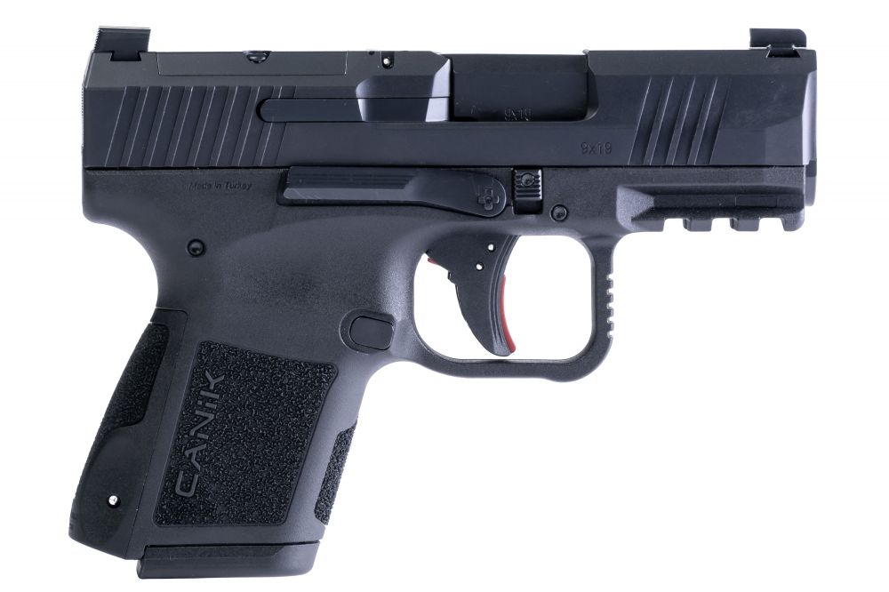 Canik Mete MC9 9mm Semi Auto Pistol 3.18" Black, 15+1 - 15+1 Rounds | 3.18" Barrel | Blue/Black | 3-Dot Sights