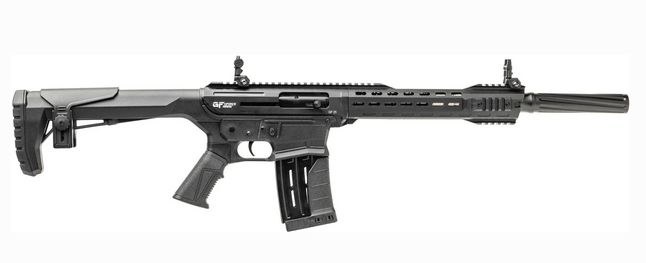 GForce Arms GF25-MLOK 12GA Semi Auto Shotgun - 5+1 Rounds | 18.5" Barrel | 3" Chamber | Black Synthetic Stock | Blue/Black