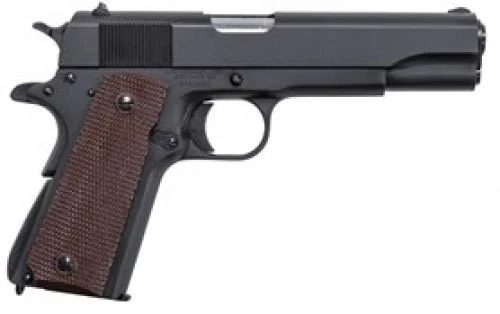 Auto-Ordnance 1911-A1 GI 45 ACP Pistol - 7+1 Rounds | 5" Barrel | Polymer Grips | Blue/Black | 3-Dot Sights