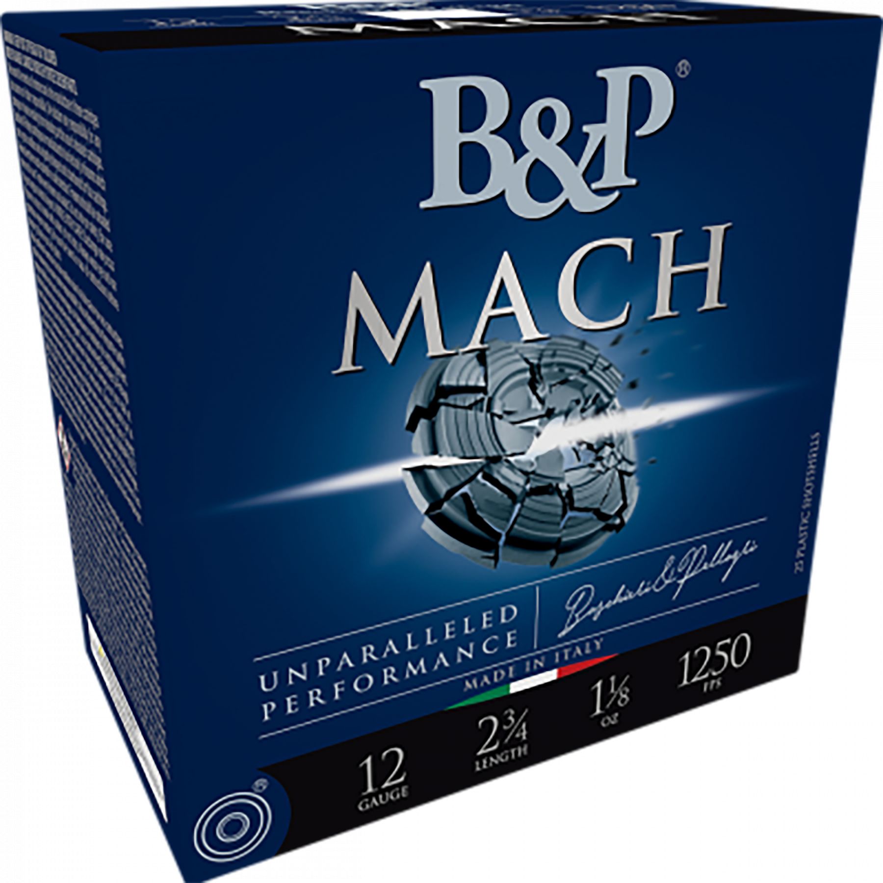 B&p Ammunition 12B18FH7 Mach 12 Gauge 2.75" 1 1/8 oz 7.5 Shot 25 Per Box/ 10 Case